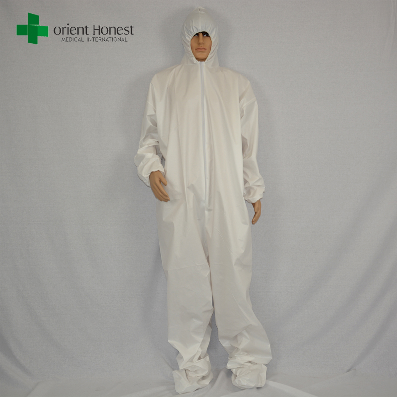 China suppliers disposable dust suits,high quality disposable coverall one piece,water resistant disposable coverall suit