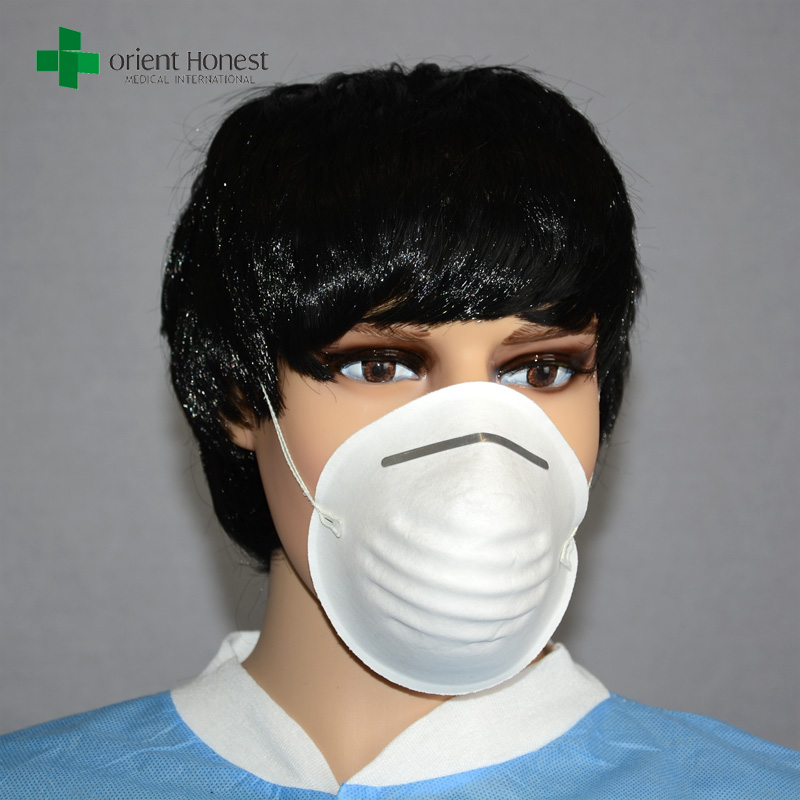 Chinese factory for non woven disposable dust mask , cone dust mask , paper dust mask