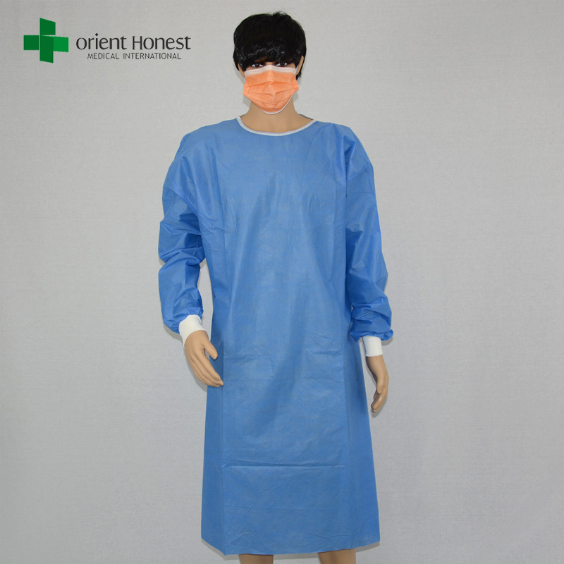 Chinese surgical gown non sterile,disposable SMMS surgery gowns,wholesale SMMS surgical gown