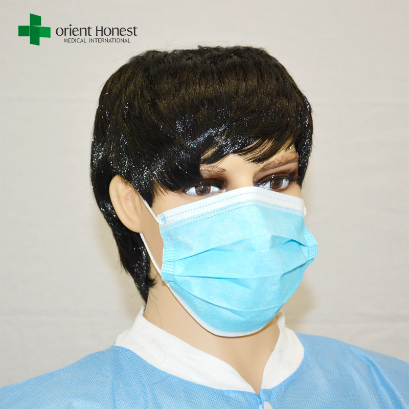 atelier chinois pour masque médical jetable, masque d'évacuation de l'hôpital, la chirurgie 3ply masque