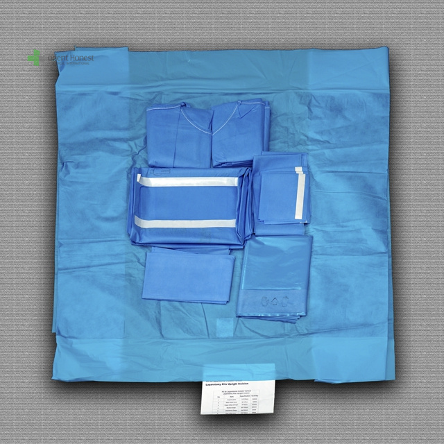 La chirurgia sterile monouso operazione cardiovascolare imposta il pacchetto del kit cardiovascolare
