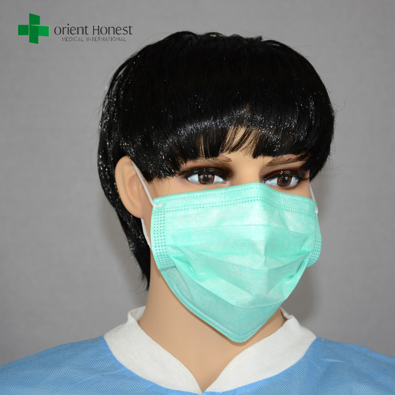 Einweg-Anti-Fog-Gesichtsmaske, doppelte Nasenklammer Gesichtsmaske, nichtgewebte Gesichtsmaske mit 2 Nase bar