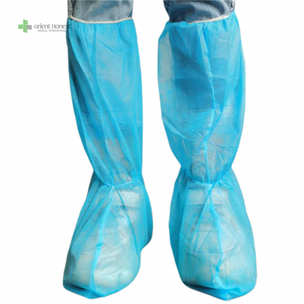 Pabrikan medis boot cover non woven ukuran besar sekali pakai