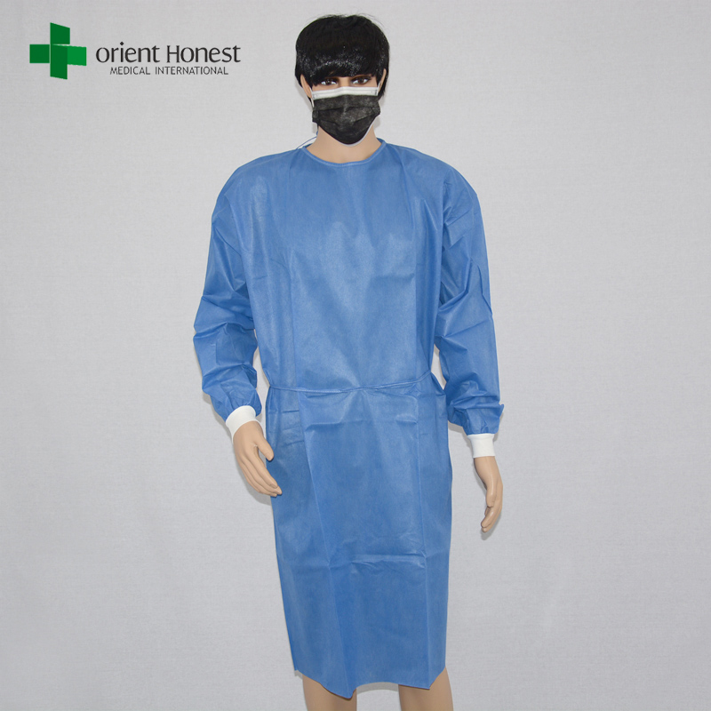 Fabricant médical de robe chirurgicale en tissu non tissé jetable avec ISO13485 CE FDA