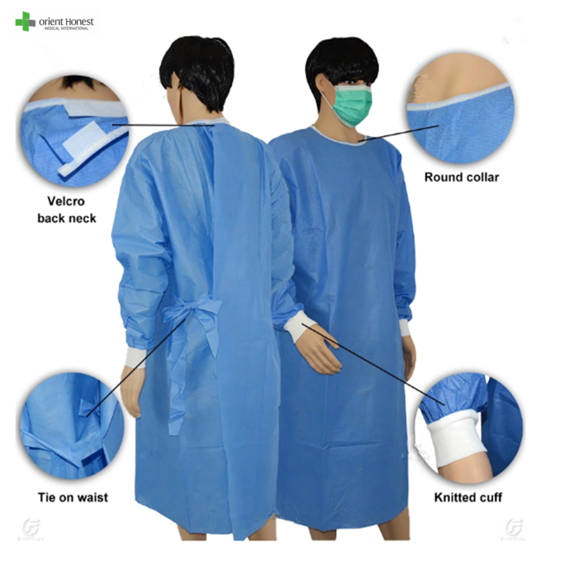 Vestidos cirúrgicos descartáveis