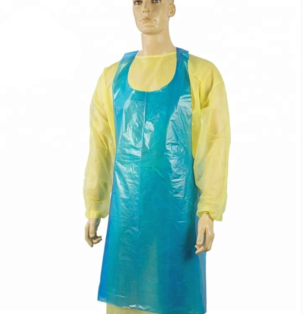 Isolate dust PE apron, Isolate factory PE apron, Factory plastic apron
