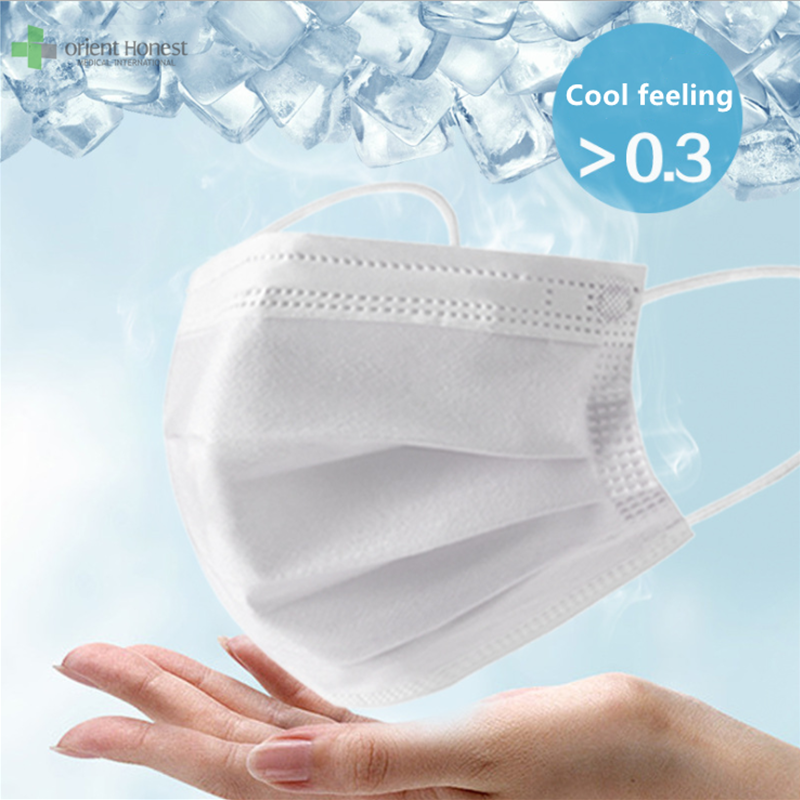 Respirador descartável não-médico não tecido com um valor de sensibilidade a frio ≥0.30 respirador de poeira adulto