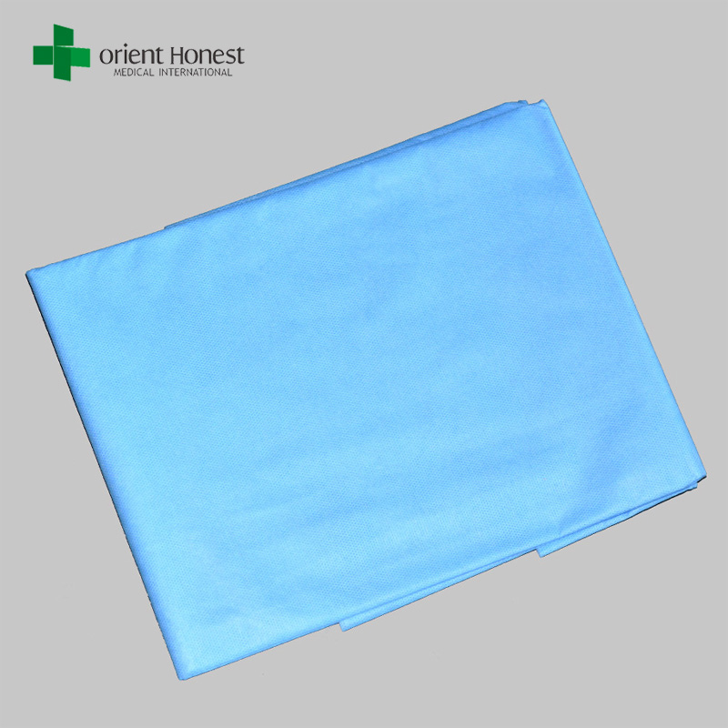 One time use bed cover with elastic , fitted disposable bed sheets , sterile surgical sheet workshop