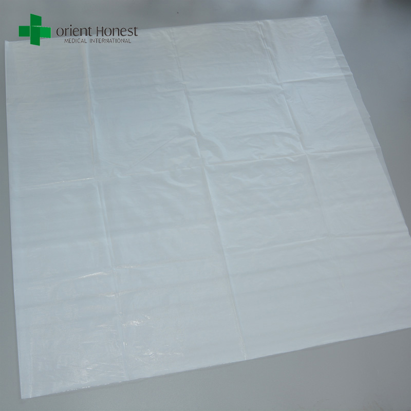 PE lenzuolo per gli ospedali, teli di plastica usa e getta impermeabile, una volta fabbrica di uso poliestere lenzuolo