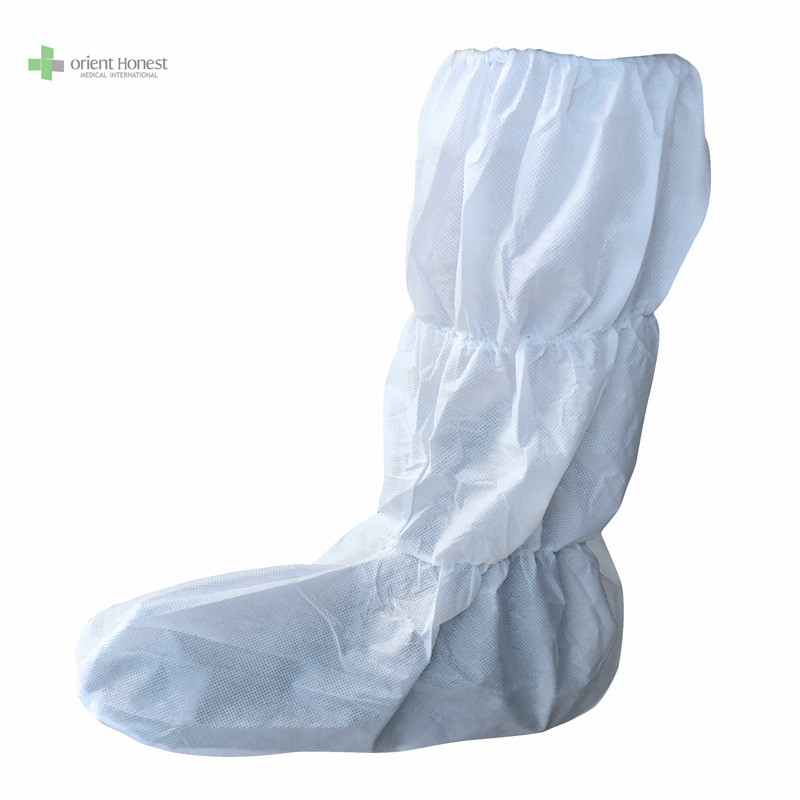 White nonwoven  shoe & boot covers  Hubei wholesaler with ISO 13485 CE FDA
