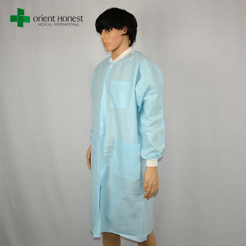 使い捨て静電気防止白衣のための最高の品質のサプライヤー、SMS医療使い捨ての服は、使い捨て病院のSMSの服卸売します