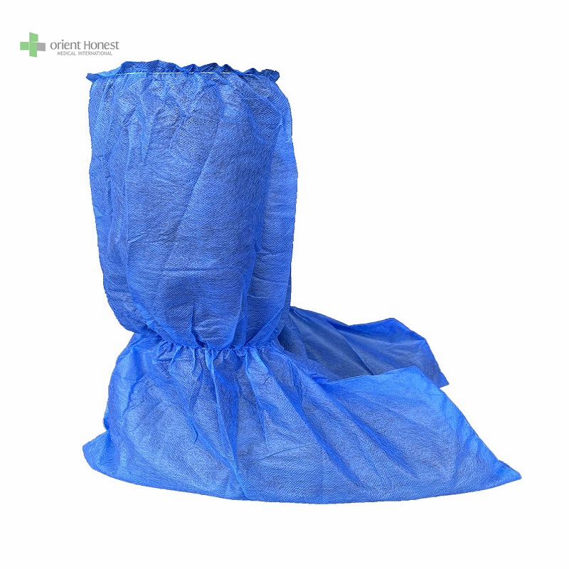 blue pp boots cover shoe cover disposable Hubei wholesaler with ISO 13485 CE FDA