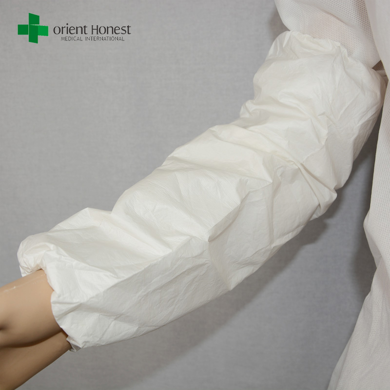 breathable waterproof sleeve cover,  white microporous films sleeve cover, disposable arm sleeve  covers