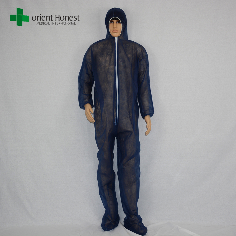 cheap disposable dust proof coveralls,disposable pp coveralls workshop, disposable coverall with boots cover