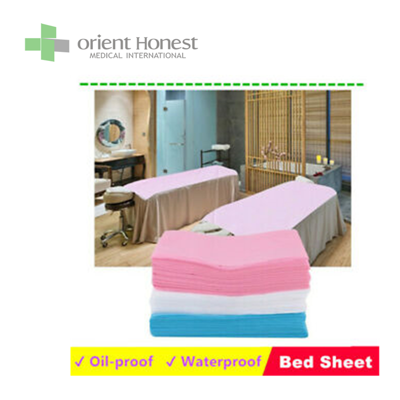 Capa de cama descartável confortável e respirável para salão de beleza