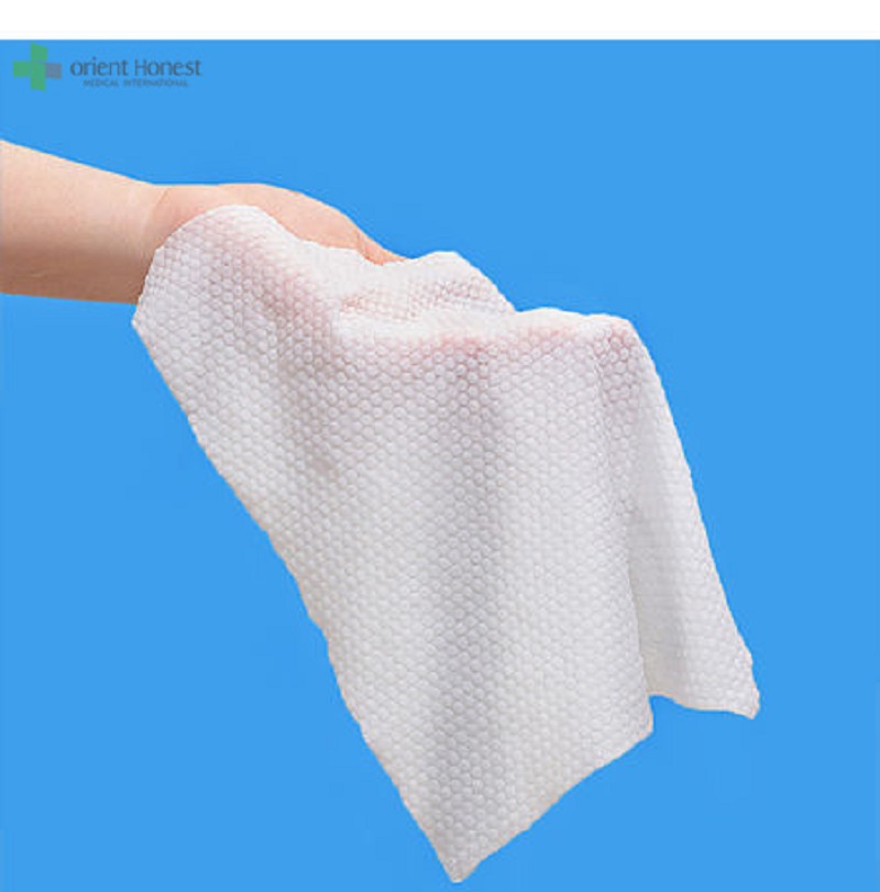 Rolos faciais do toalha do algodão descartável para o salão de beleza Hubei atacadista com ISO13485