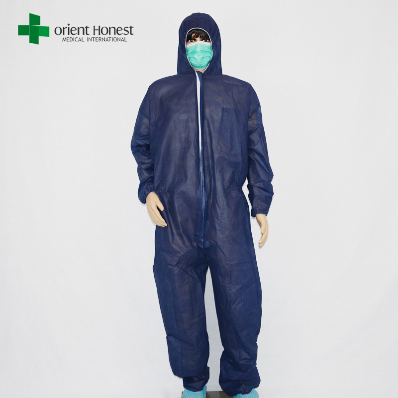 disposable dark blue coverall zipper，disposable body suit suppliers，disposable breathable coverall