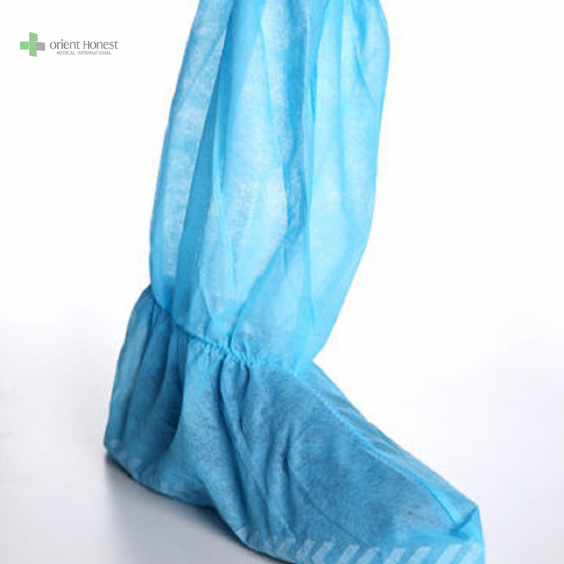 Pakai PP Boot Cover Non Slip Boot Hubei pabrik dengan ISO 13485 CE FDA
