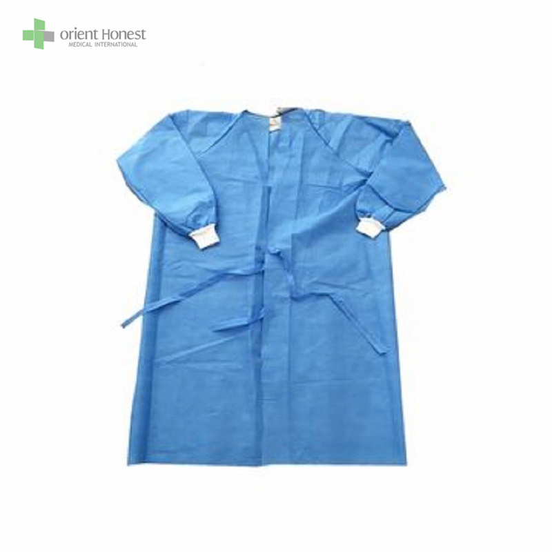 Vestido quirúrgico desechable fabricante Bata quirúrgica desechable 35GMS ISO13485 CE FDA