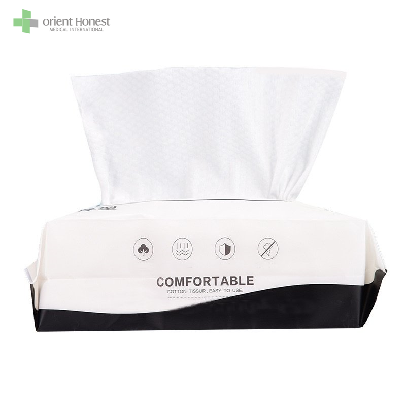 dry and wet use comfortable disposable cotton tissue