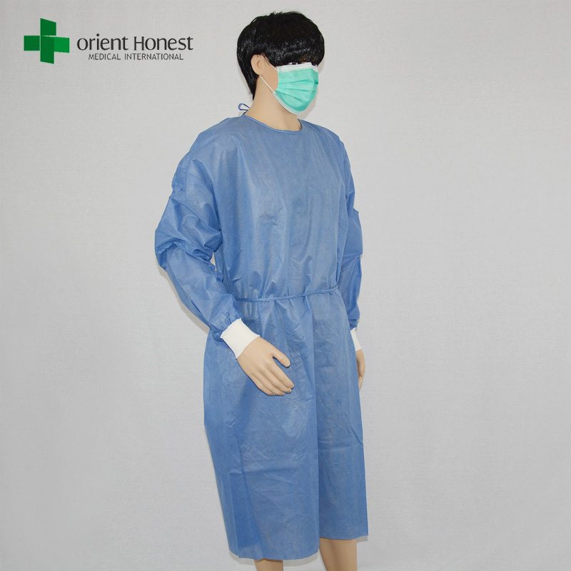 Consommables médicaux fournisseur robe de SMS jetables, médicales jetables de protection Robes, médecin robe de disposaple médicale