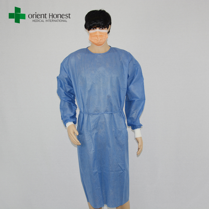 non-sterile surgery disposable gowns,non-woven fabric surgical gown for sales,China spunlace surgical gowns