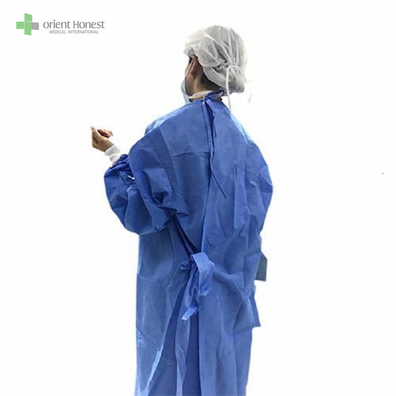Нетканая ткань для одноразового хирургического платья Медицинский производитель ISO13485 CE FDA