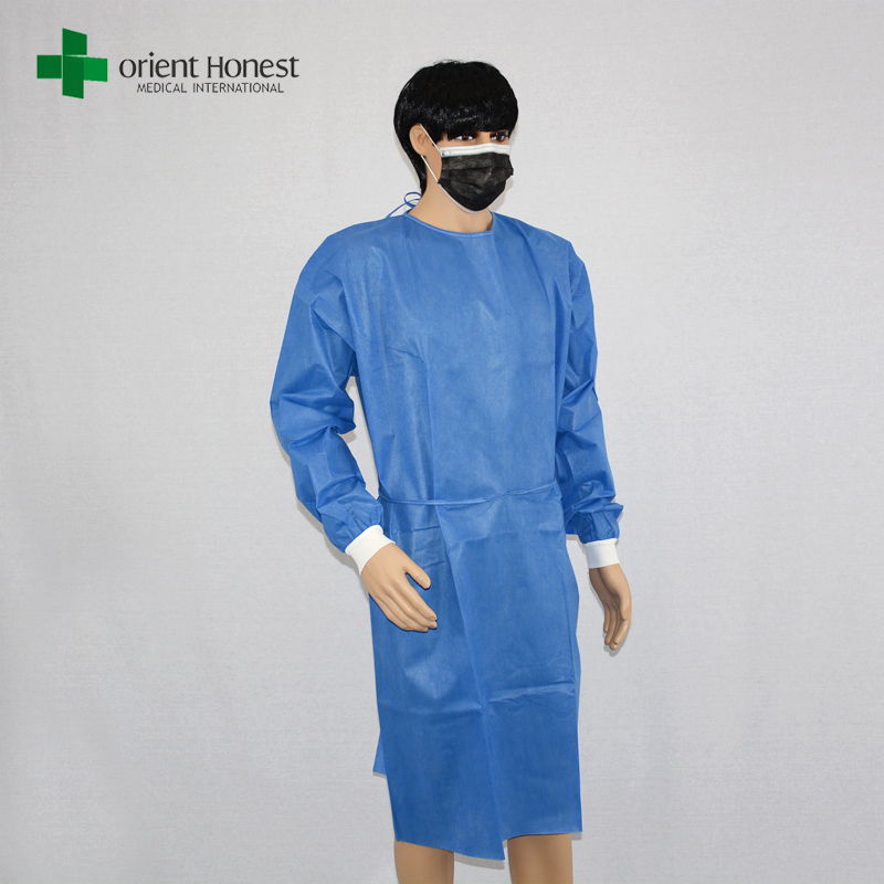 standard size SMS50g three defenses anti-static medical hospital use disposable surgery gown for wholesales In China