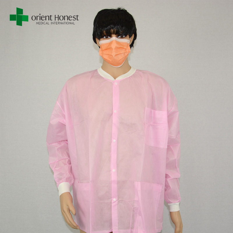 the best exporter for pink lab coat,antistatic disposable medical lab coat,polypropylene disposable lab coats