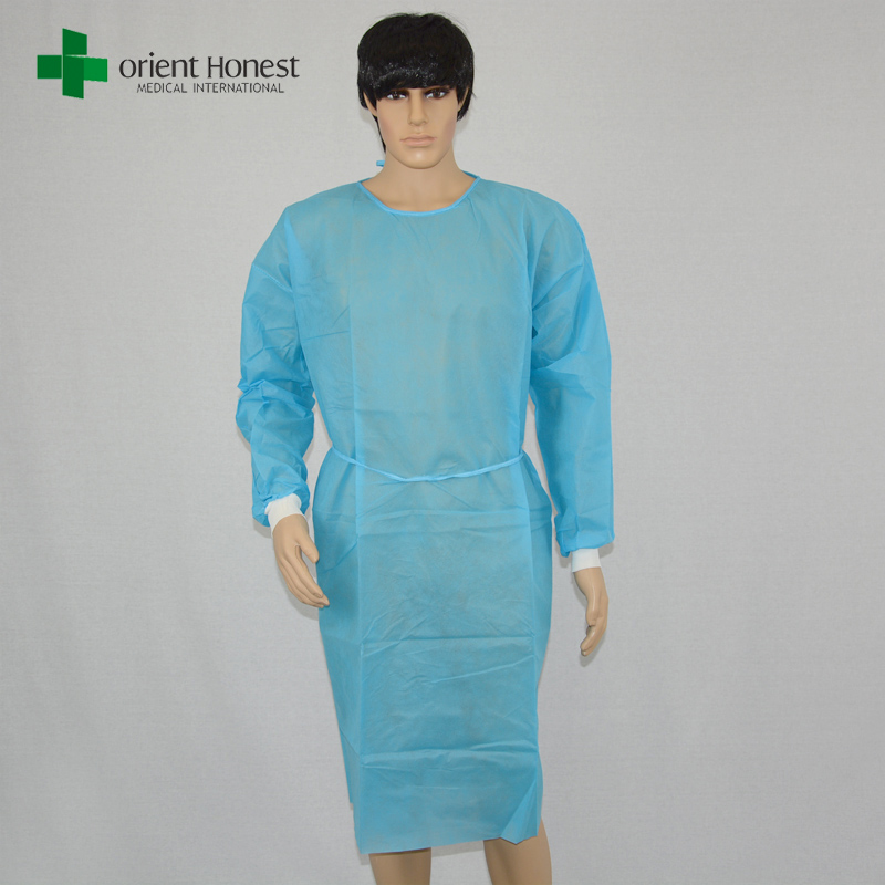 Оптовая торговля Нетканые одноразовые хирургические платье, Нетканые медицинские одноразовые халат, платье Китай производитель нетканого материала изоляции