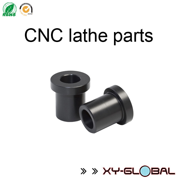 CNC-Metallschneidenservice, Stahlschwärz-Endbuchse mit CNC-Drehbearbeitung