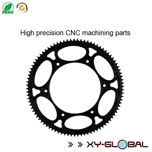 China CNC bearbeitete Teile Fabrik, Precision hintere Kettenräder mit CNC-Bearbeitung