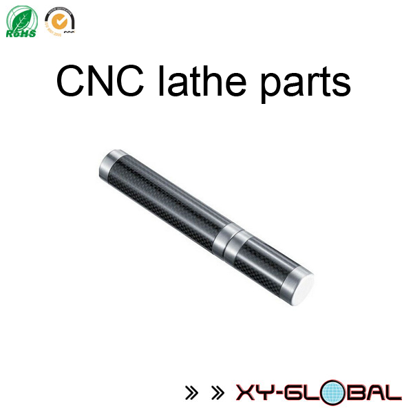 Aluminium anodized cnc lathe pemesinan untuk kes tiub gentian karbon