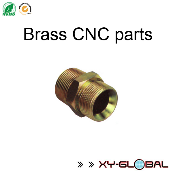 brass cnc lathe machining threaded connector