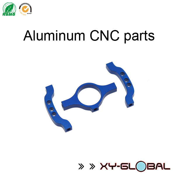 Usine d'usinage CNC en métal, anodisé bleu