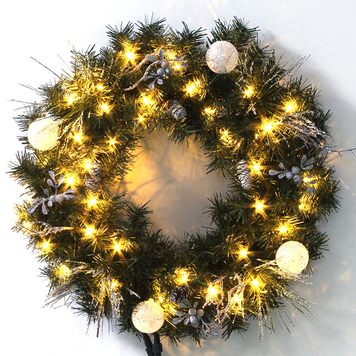 24" Led christmas wreath