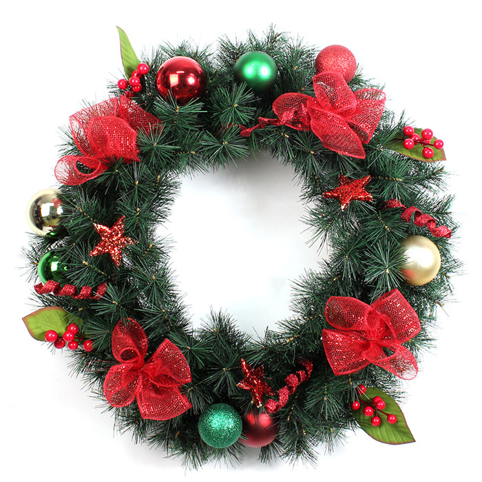 60 cm artificial Christmas pine wreath