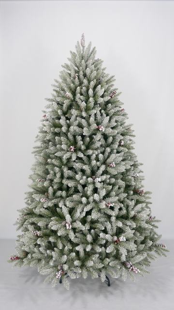 7.5FT LED artificial flocked christmas ficus trees
