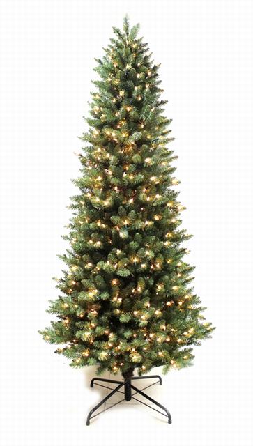 7高品質スリム led ライト人工クリスマスツリー