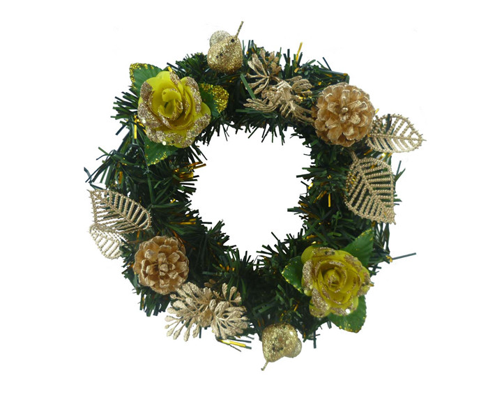 8" Mini artificial christmas wreaths