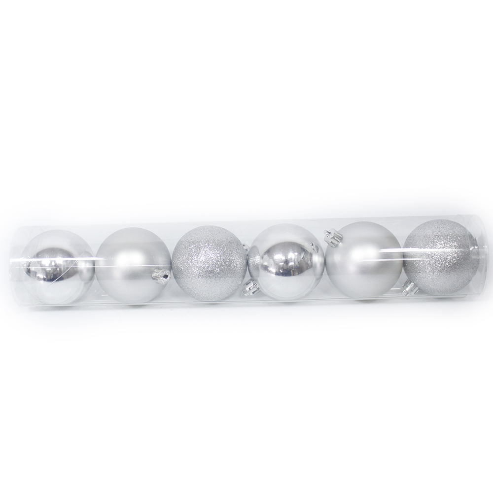 80mm Shatterproof Xmas Plastic Ball Ornament
