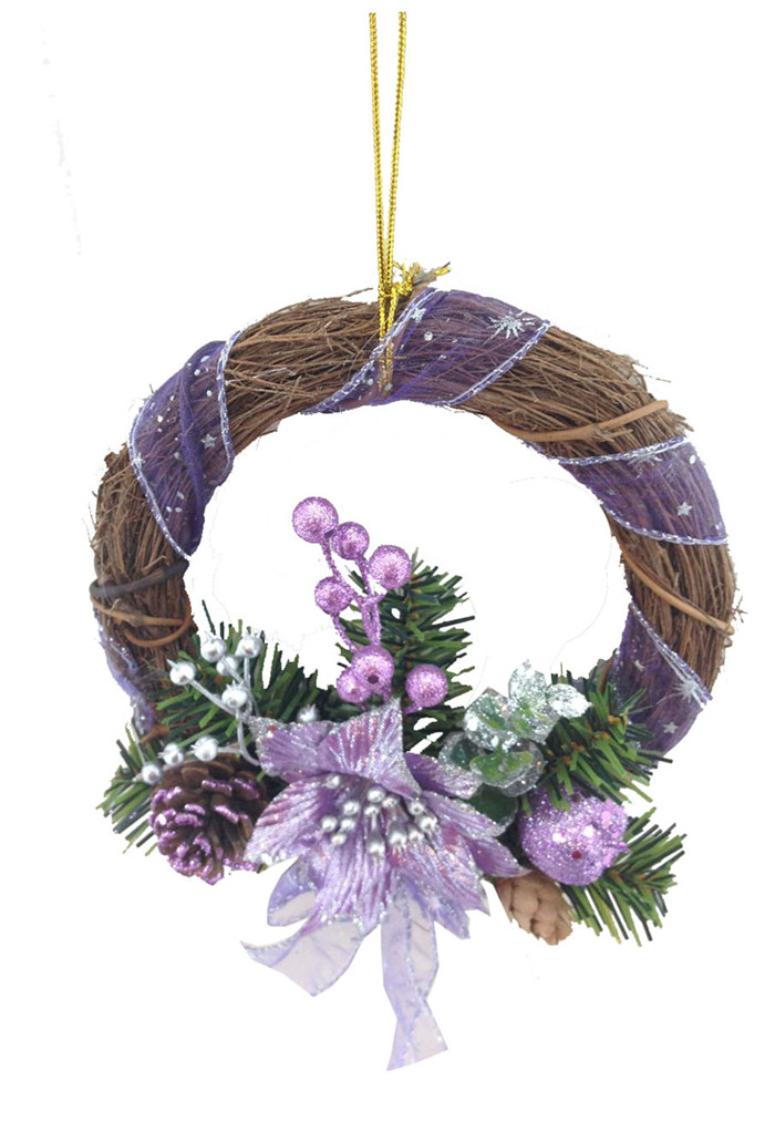 Cheap christmas wreaths rattan ring