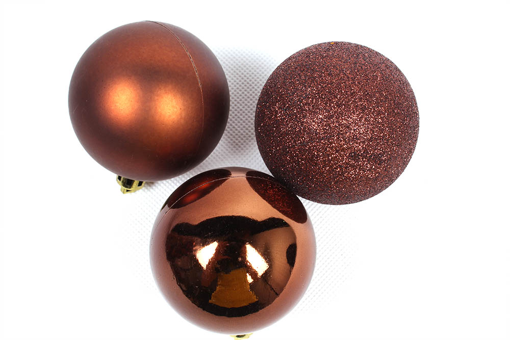 Boże Narodzenie brokat / Ornament piłka matowe / błyszczące