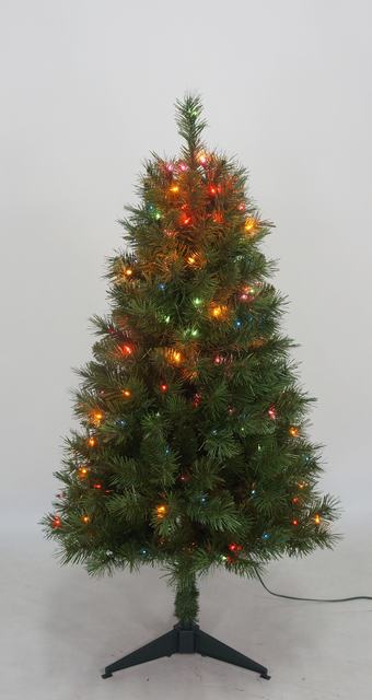 Árvore de Natal cerâmica do PVC árvore de Natal colorida ao ar livre luz