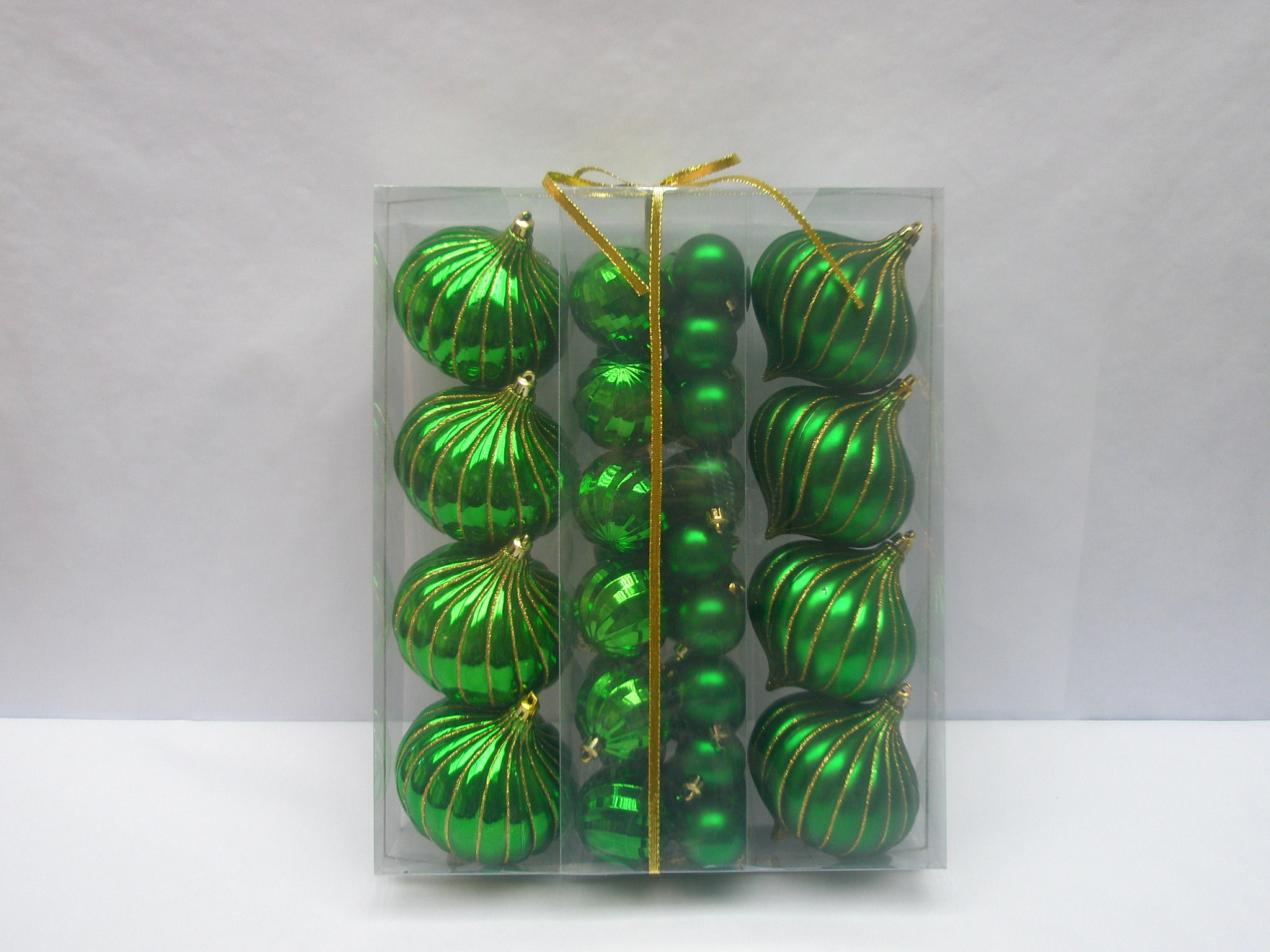 Ornamento de bola de árvore de Natal de plástico qualidade fina