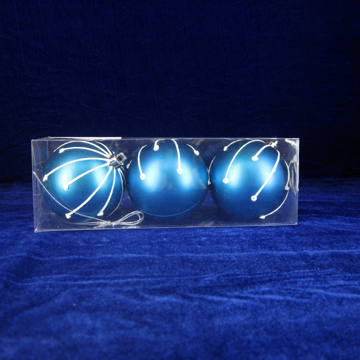 Ornamento di plastica dipinto a mano di Natale della sfera