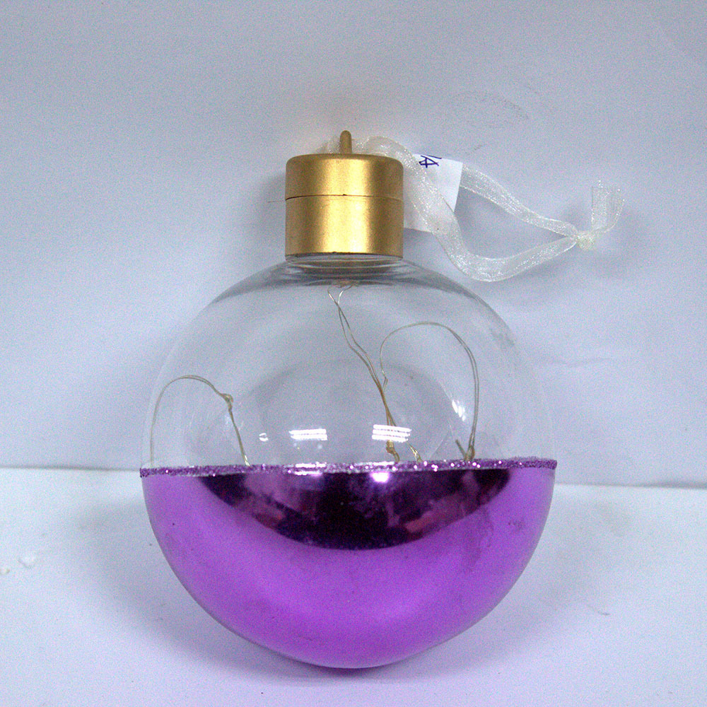 High Quality Lighted Xmas Bauble Ornament