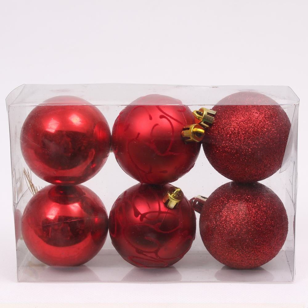 Hot Selling Plastic Christmas Hanging Ball Decoration