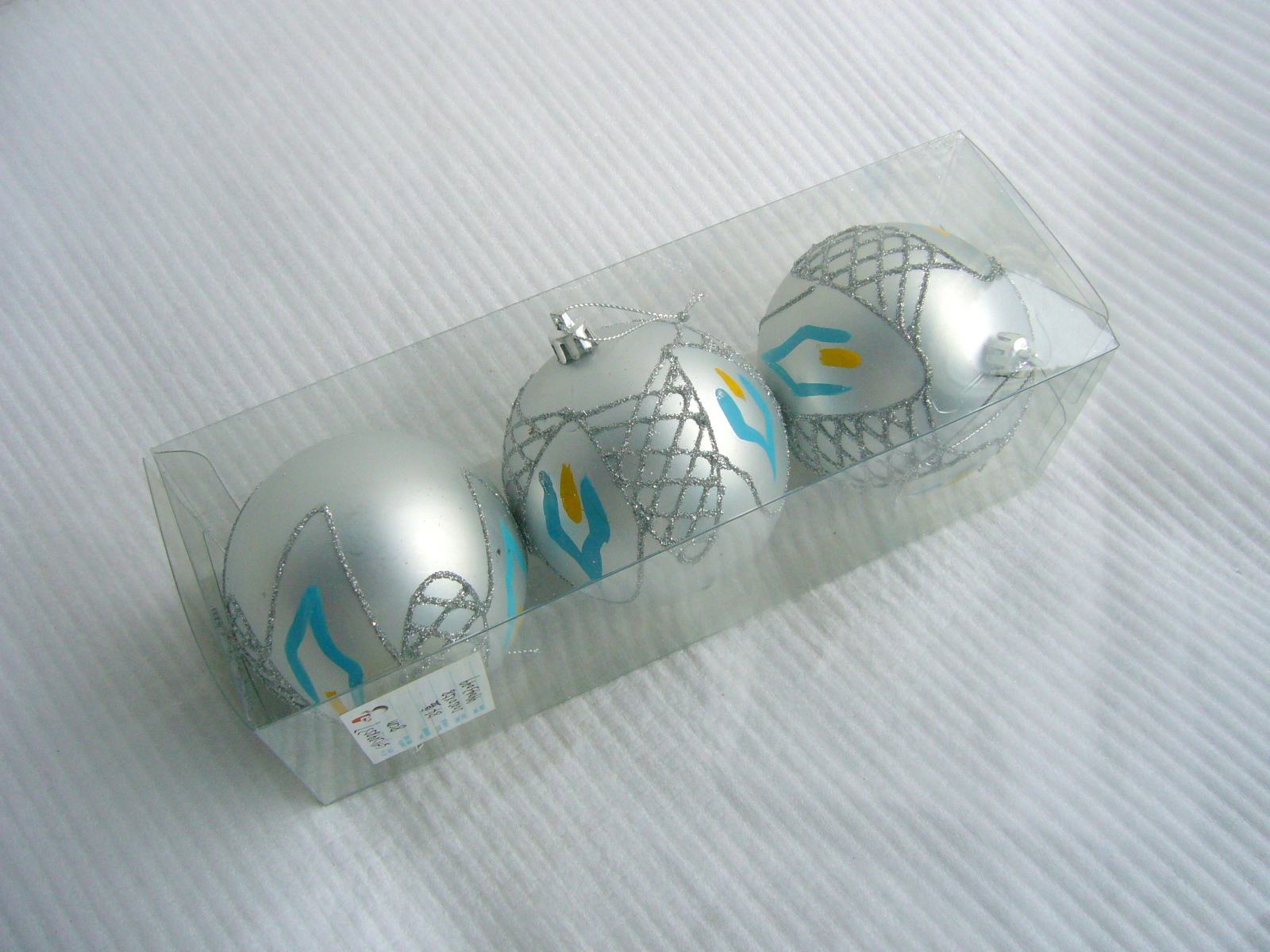 Luxe kerst decoratie Plastic bal