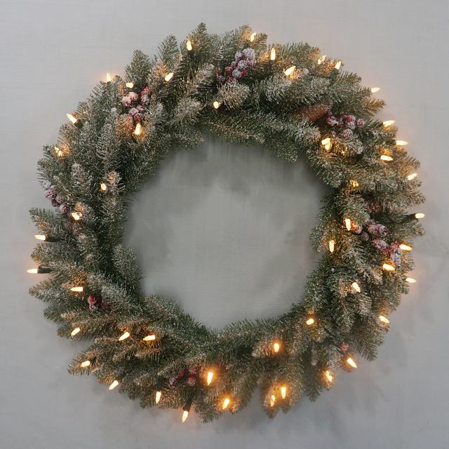 New design promotional PVC artificial christmas wreath/garland
